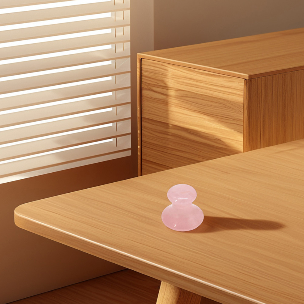 Gua Sha Tool Rose Quartz - أداة تدليك الوجه من اليشم والكوارتز