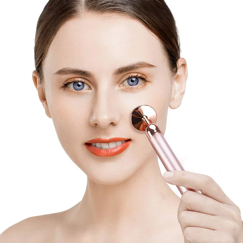 Gua Sha Tool Rose Quartz - 3 في 1 ثلاثية الأبعاد الأسطوانة