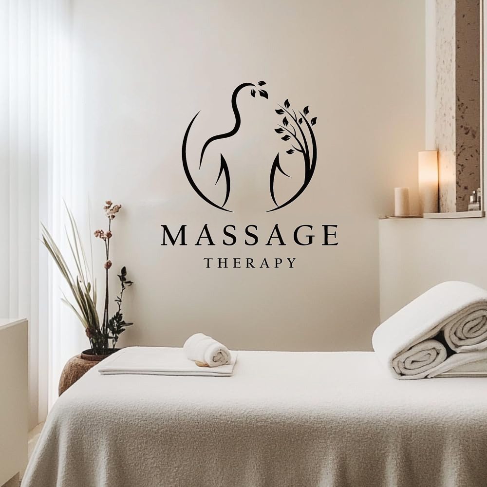 Spa Wellness In - ملصق جداري من الفينيل لعلاجات التدليك