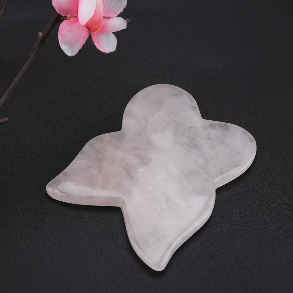 Gua Sha Tool Rose Quartz - أدوات تدليك الوجه من الكوارتز الوردي