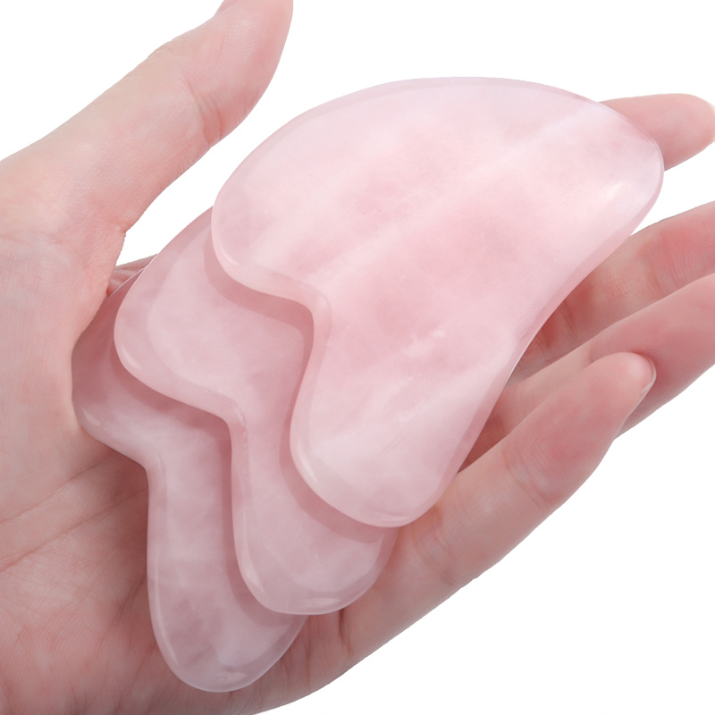 Gua Sha Tool Rose Quartz - جهاز تدليك من حجر الكوارتز الوردي