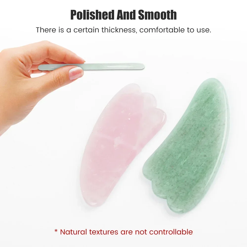 لوح تدليك غوا شا من حجر اليشم  - مراجعة Gua Sha Tool Rose Quartz وسعره