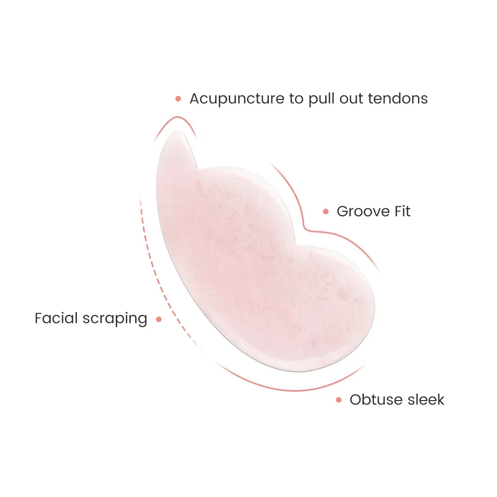 لوح تدليك غوا شا من حجر اليشم  - مراجعة Gua Sha Tool Rose Quartz وسعره