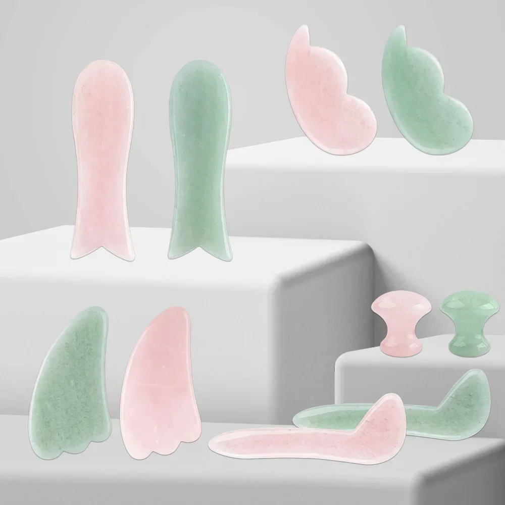 لوح تدليك غوا شا من حجر اليشم  - مراجعة Gua Sha Tool Rose Quartz وسعره