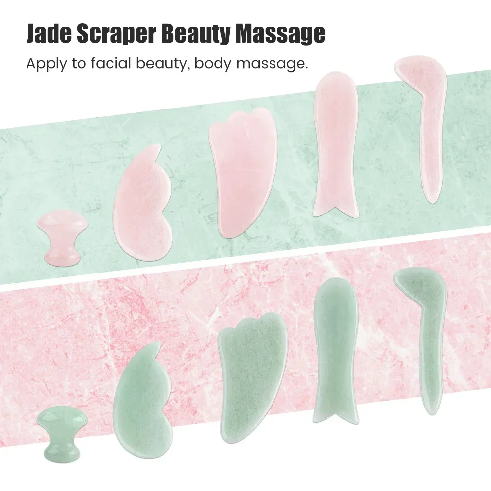 لوح تدليك غوا شا من حجر اليشم  - مراجعة Gua Sha Tool Rose Quartz وسعره