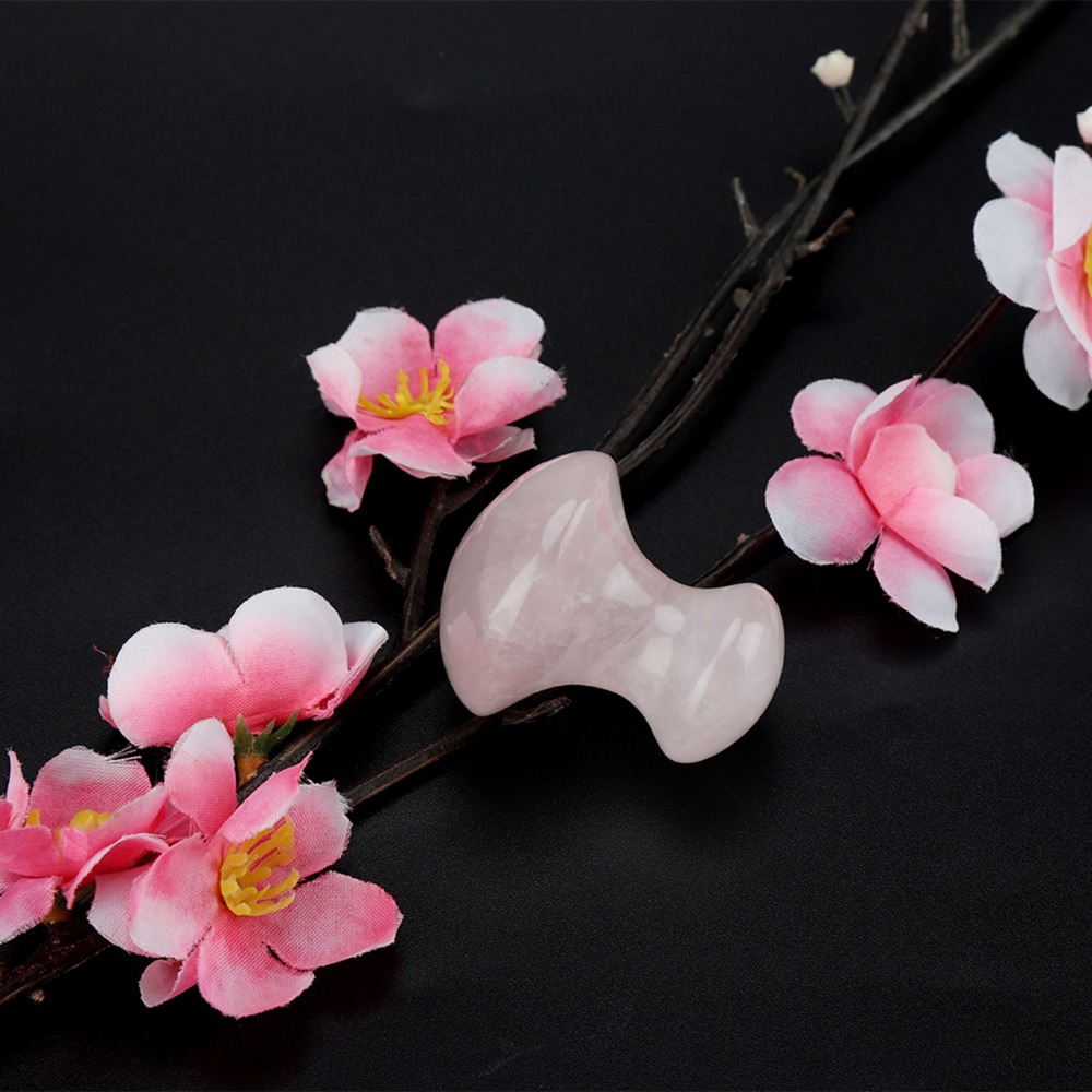حجر تدليك من الكوارتز الوردي ا - مراجعة Gua Sha Tool Rose Quartz وسعره