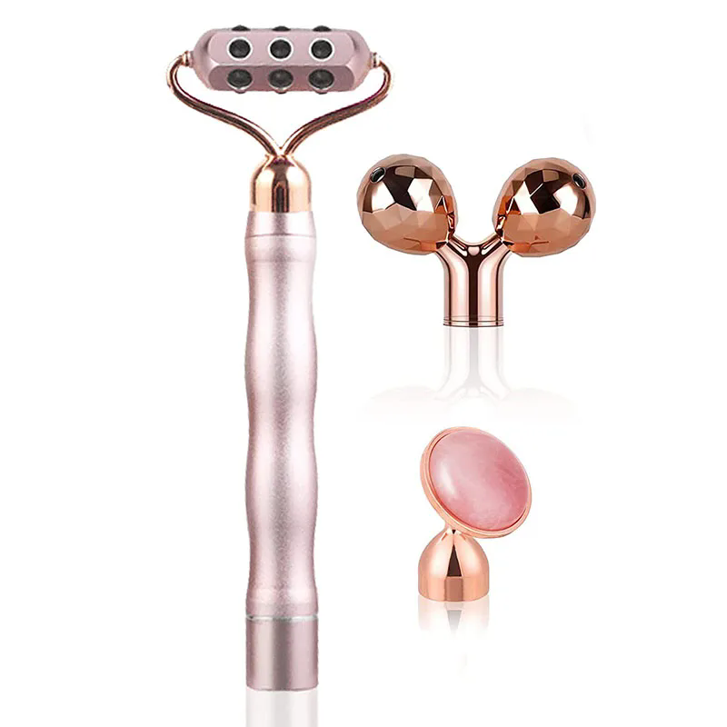 3 في 1 ثلاثية الأبعاد الأسطوان - مراجعة Gua Sha Tool Rose Quartz وسعره