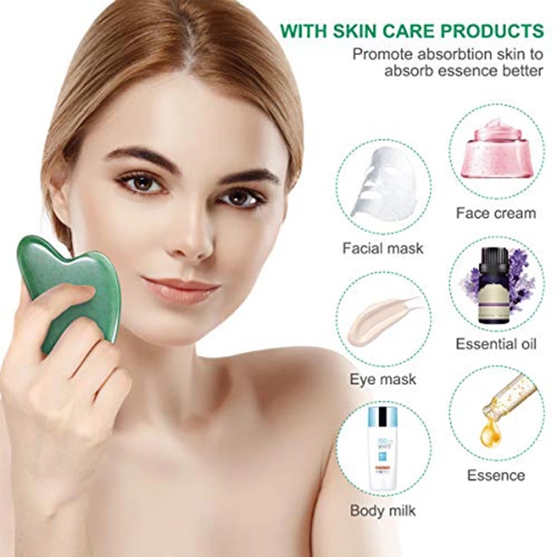 مجموعة أدوات تدليك الوجه من ال - مراجعة Gua Sha Tool Rose Quartz وسعره