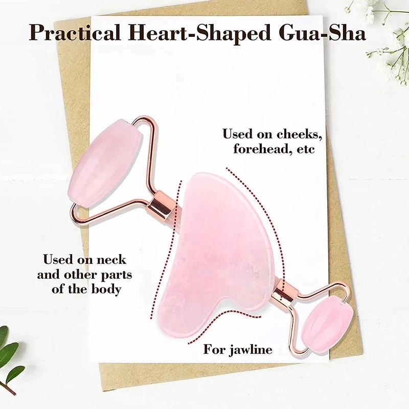 مجموعة أدوات تدليك الوجه من ال - مراجعة Gua Sha Tool Rose Quartz وسعره