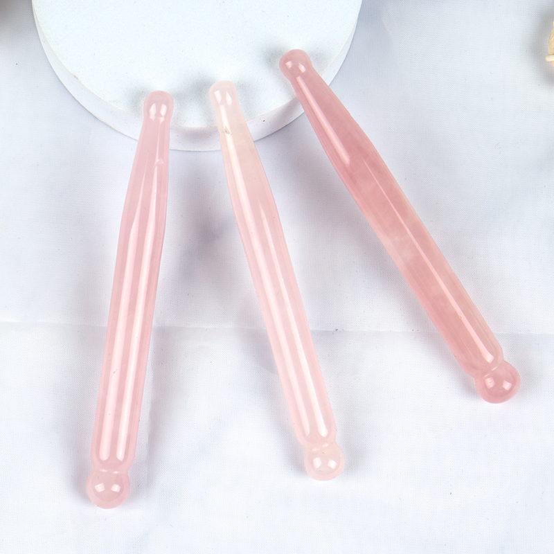 قلم تدليك العين الطبيعي حجر ال - مراجعة Gua Sha Tool Rose Quartz وسعره