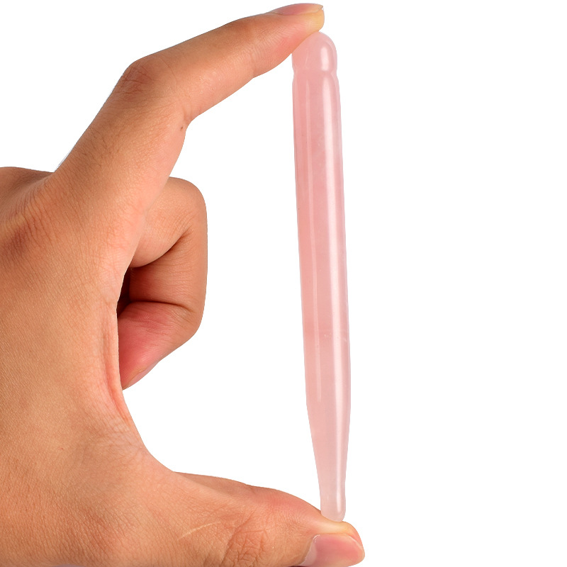 قلم تدليك العين الطبيعي حجر ال - مراجعة Gua Sha Tool Rose Quartz وسعره