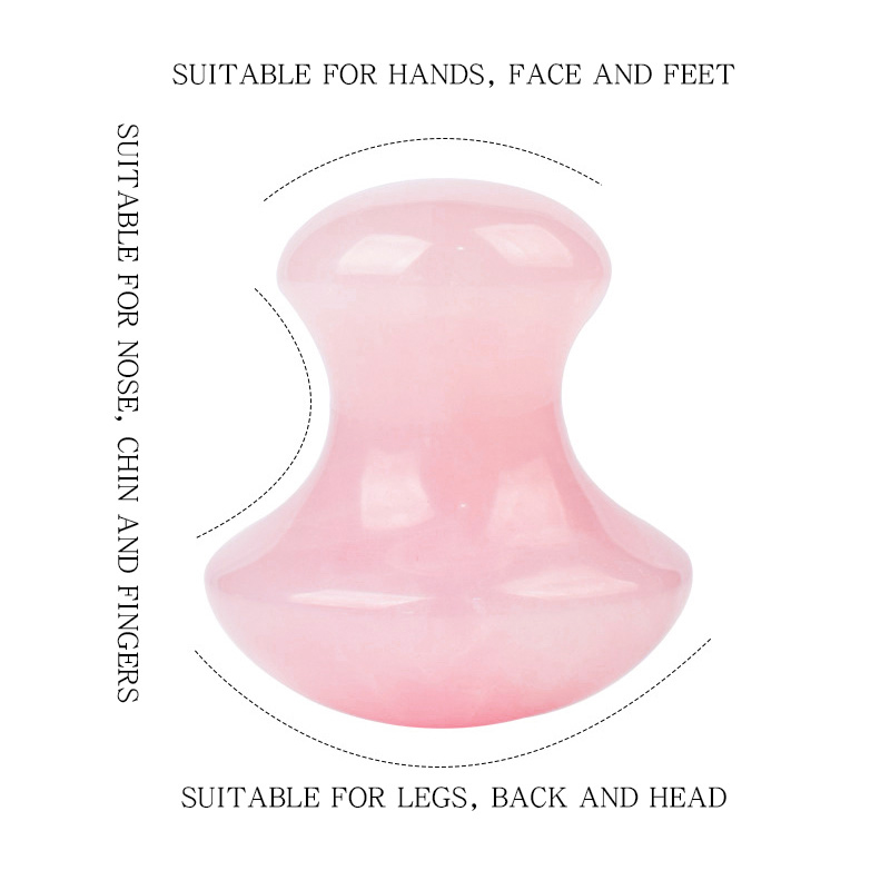 الطبيعية روز كوارتز غوا شا كشط - مراجعة Gua Sha Tool Rose Quartz وسعره