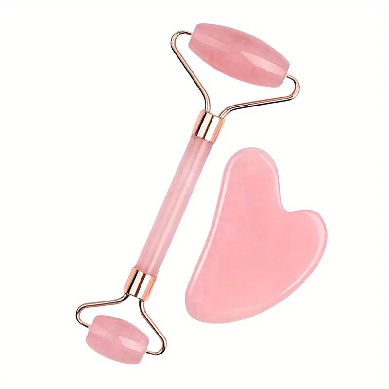جديد 2 قطعة غوا شا حجر الوجه م - مراجعة Gua Sha Tool Rose Quartz وسعره