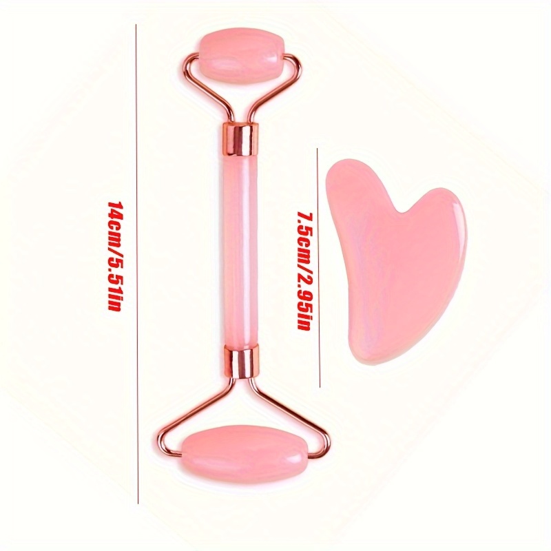 جديد 2 قطعة غوا شا حجر الوجه م - مراجعة Gua Sha Tool Rose Quartz وسعره