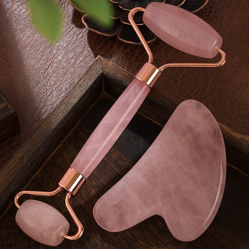 مجموعة أدوات تدليك الوجه من ال - مراجعة Gua Sha Tool Rose Quartz وسعره
