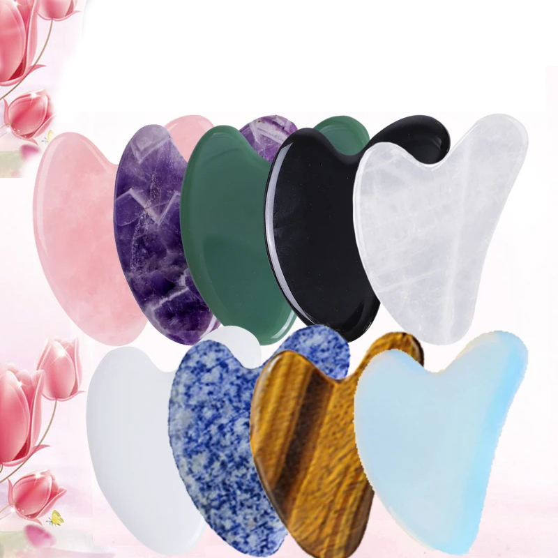 الطبيعية اليشم غوا شا مجموعة ، - مراجعة Gua Sha Tool Rose Quartz وسعره