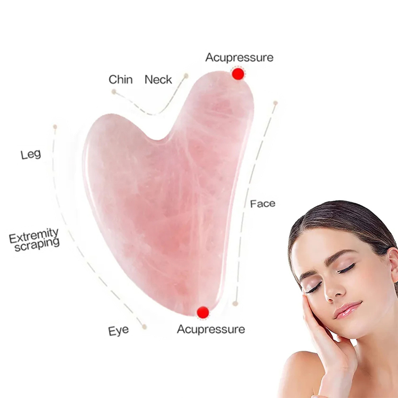 أداة تدليك الوجه من حجر اليشم  - مراجعة Gua Sha Tool Rose Quartz وسعره