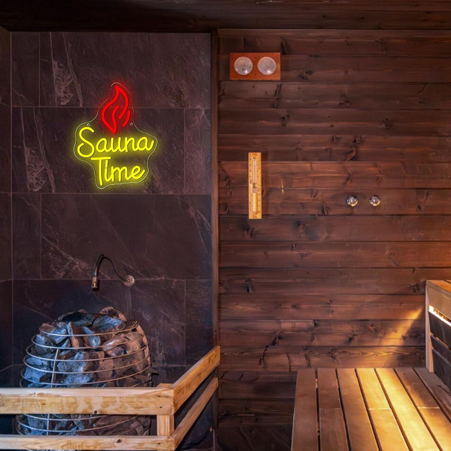 لافتة نيون لوقت الاسترخاء في ا - مراجعة Spa Wellness Gym وسعره