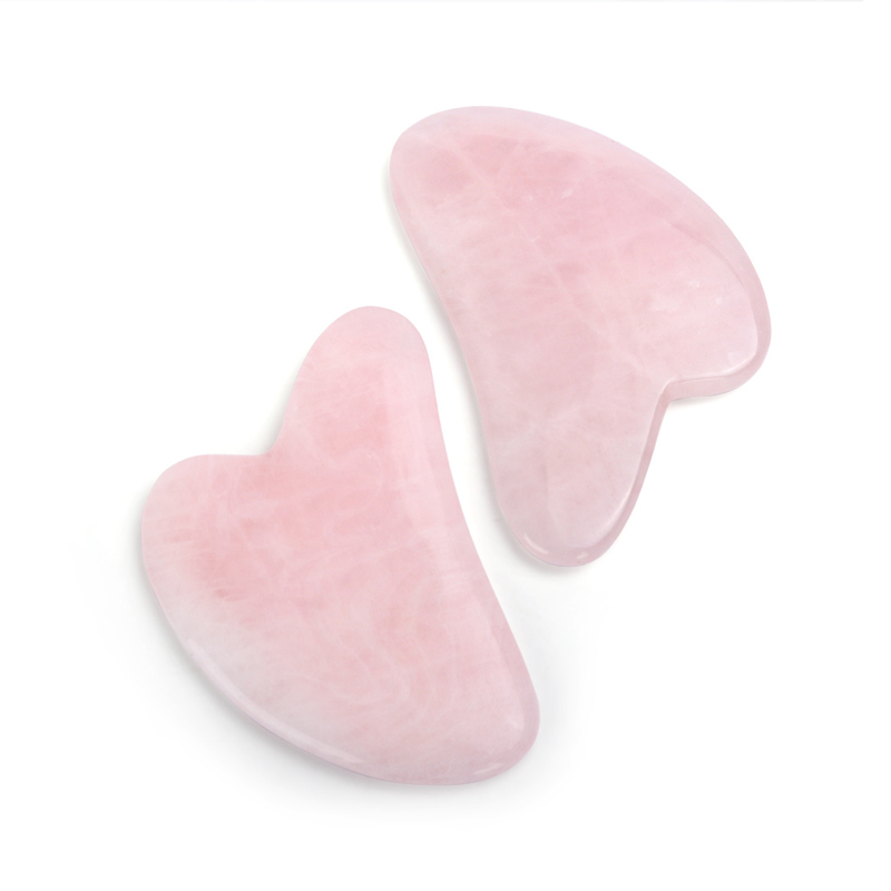 جهاز تدليك من حجر الكوارتز الو - مراجعة Gua Sha Tool Rose Quartz وسعره