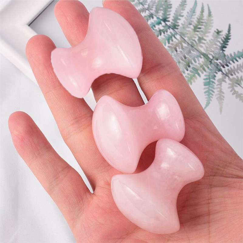 1 قطعة شكل الفطر جواشا تدليك ا - مراجعة Gua Sha Tool Rose Quartz وسعره