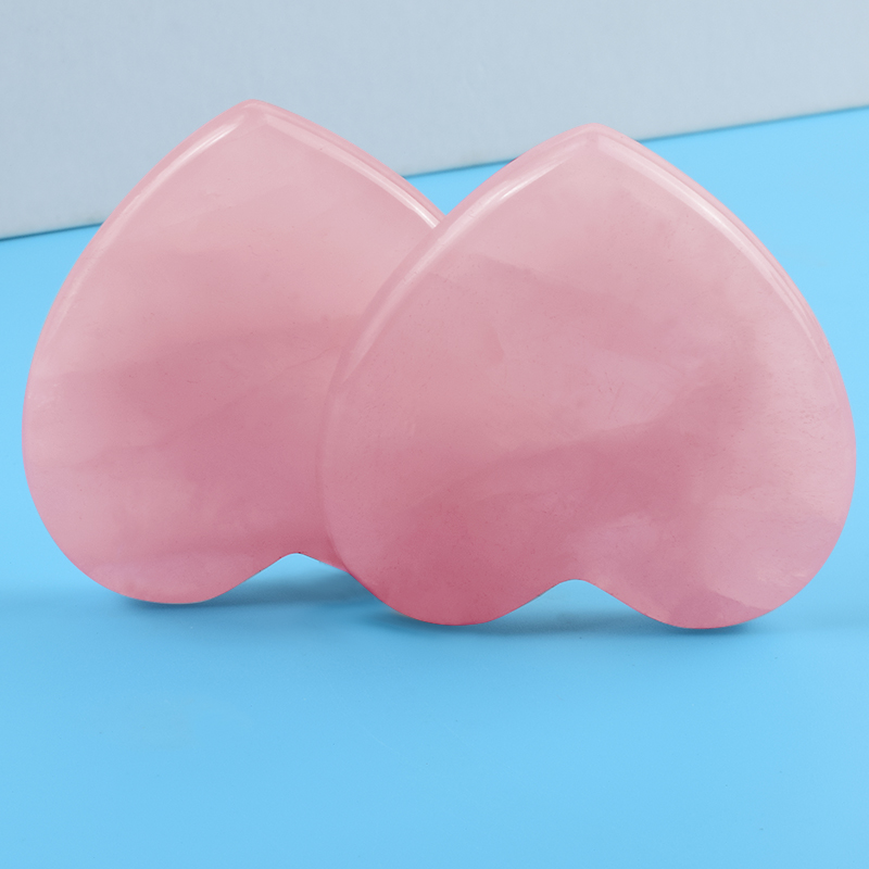 مدلك العناية بالوجه على شكل قل - مراجعة Gua Sha Tool Rose Quartz وسعره